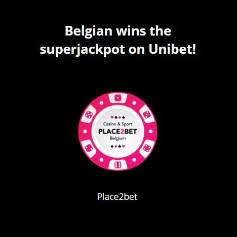 Belgian wins the superjackpot on Unibet!