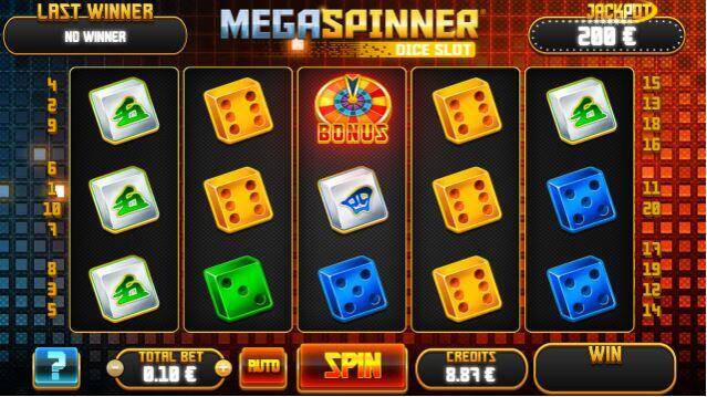 Jouez à Mega Spinner Dice sur Betfirst.be