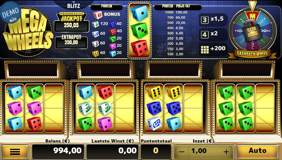 Jeux de casino Air Dice | Démo gratuite de Mega Wheels | Jeux bonus et mystères