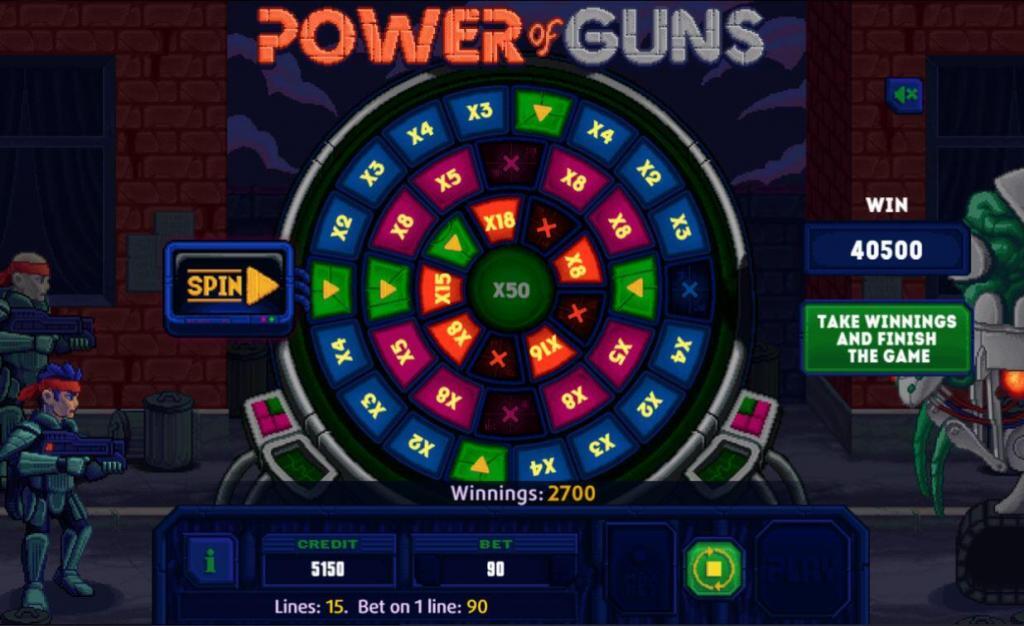 Power of Guns Dice - Wheel of fortune