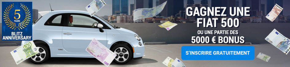 Blitz casino en ligne bonus | Gagnez une Fiat 500