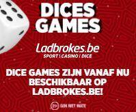 Dobbelspellen zijn vanaf nu beschikbaar op ladbrokes.be