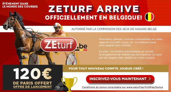 Zeturf 120 euros de bonus de bienvenue