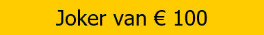 Bwin Freebet | joker van 100 euro