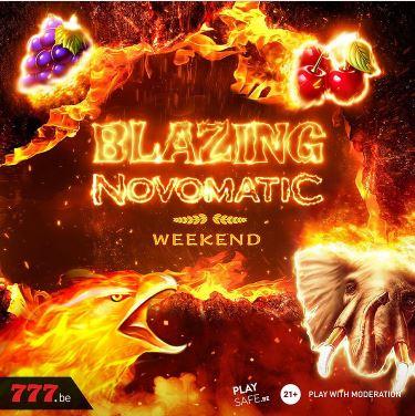 Tournoi Blazing Novomatic | promotions de 777.be | Semaine 4