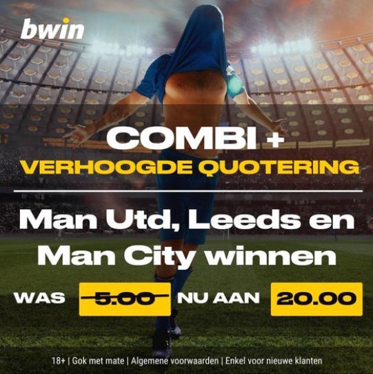 verhoogde quotering op Bwin