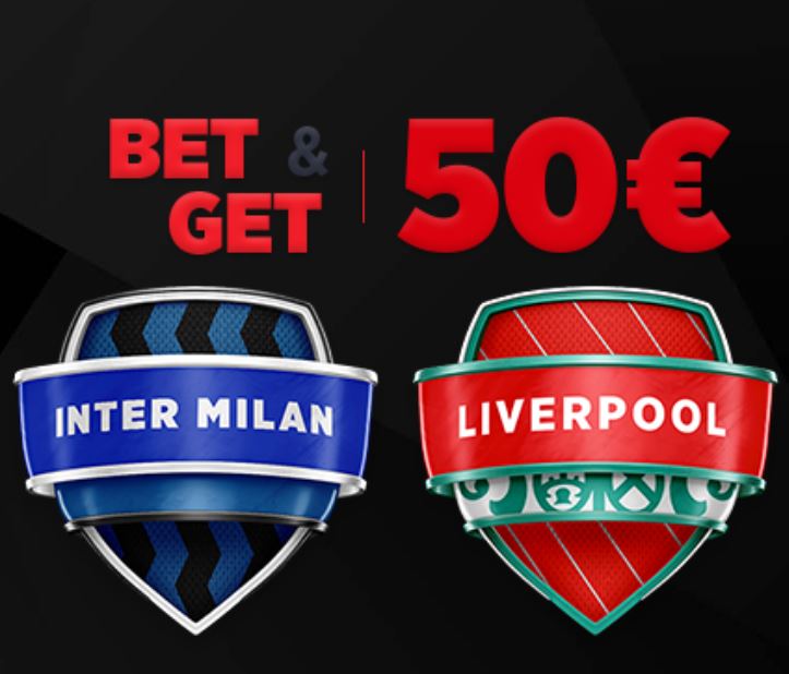 Ladbrokes.be Bet & Get promo op de 8ste finales van de Champions League Inter Milan vs Liverpool FC