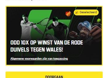 Wales vs België – Odd 10 is terug op Unibet