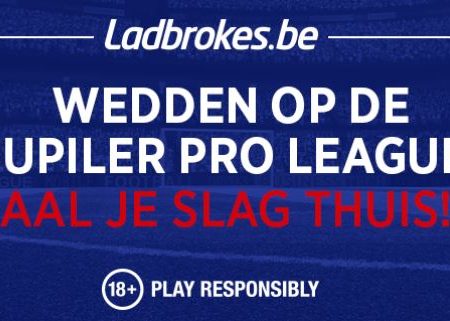 Jupiler Pro League weddenschappen bij Ladbrokes