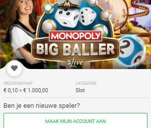 Monopoly Big Baller zojuist aangekomen bij Circus.be