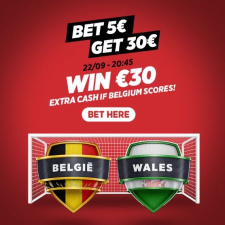 Get extra cash if Belgium wins in the Nations League