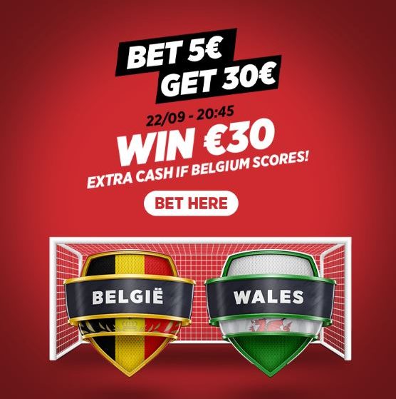 Get extra cash if Belgium wins in the Nations League