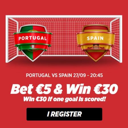 Extra cash during PORTUGAL vs SPAIN on 27/09