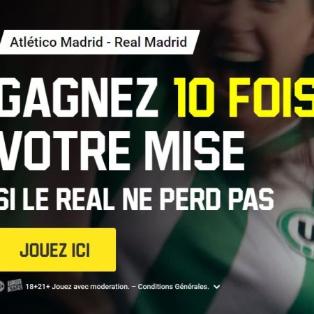 Le Real Madrid gagne ou fait match nul ? Gagnez 10 fois votre mise