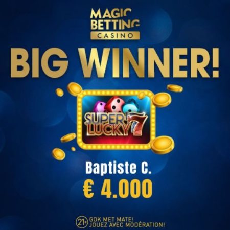 Casino MagicBetting grand gagnant sur Super Lucky 7