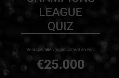 €25.000 te winnen met Champions-League quiz