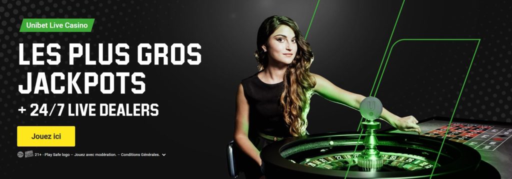 Unibet live casino Belgique