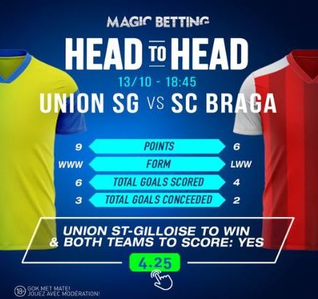 ⚔️ Volg Union St.-Gilloise – SC Braga op MagicBetting