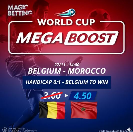 Daily World Cup Mega Boost | Belgium vs Morocco