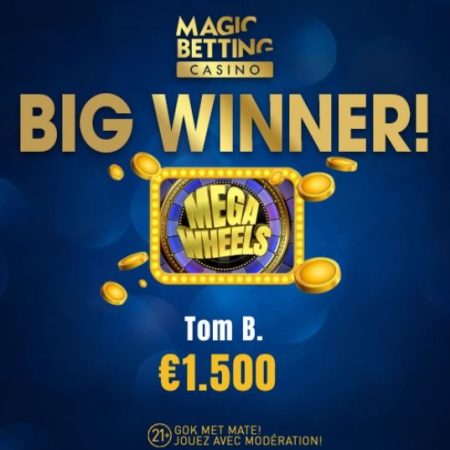 Le grand gagnant de la semaine sur Mega Wheels