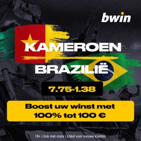 Boost 100% up to 100 € | Cameroon v Brazil at the World Cup