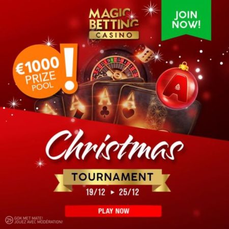 Take part in our Christmas tournament and share the €1000