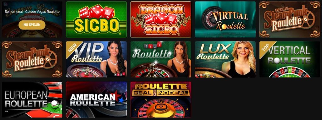 Golden Vegas roulette spellen