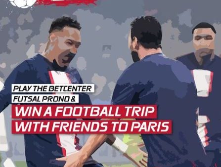 Betcenter Futsal prono | Win a football trip to Paris