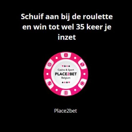 Schuif aan bij de roulette en win tot wel 35 keer je inzet.