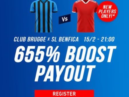 655% boost op Club Brugge tegen Benfica