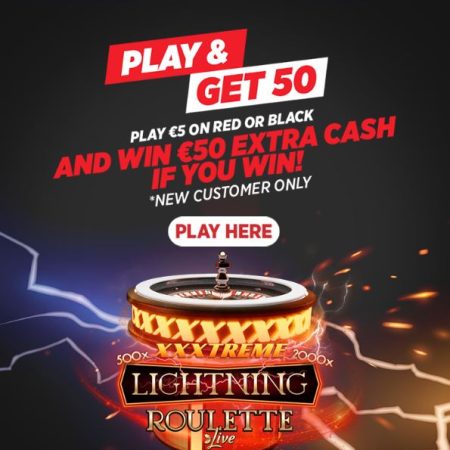 Win extra cash with the Lightning Roulette