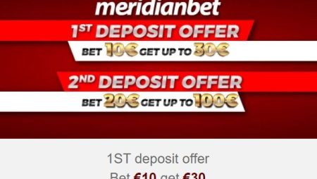 2 deposit offers at Meridianbet for new players