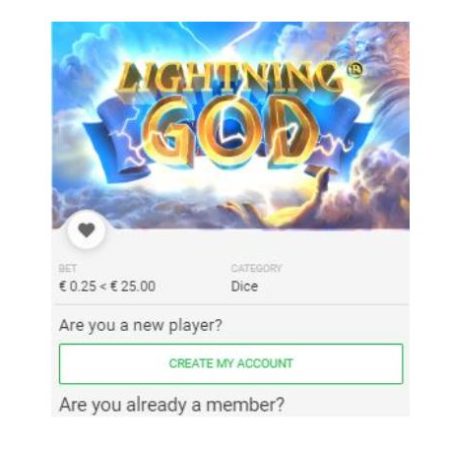 Lightning God is een videoslotspel door Gaming1