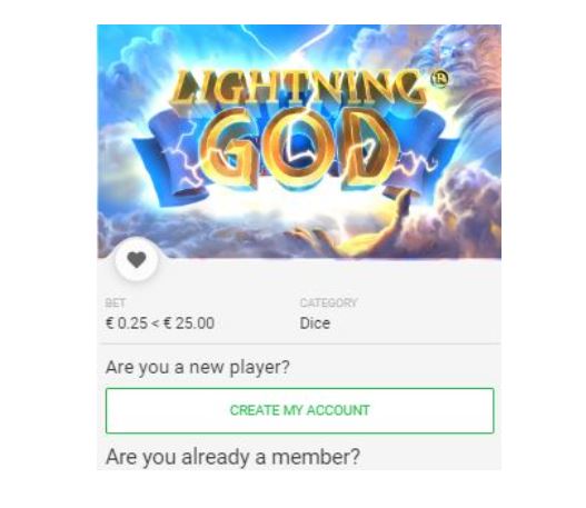 Lightning God is een videoslotspel door Gaming1