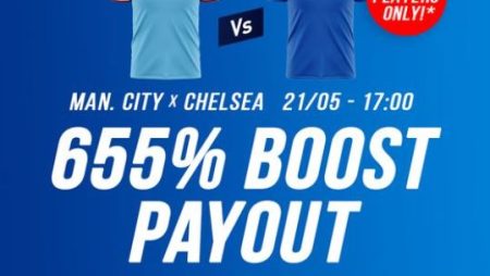 ontvang 655% boost tijdens Manchester City en Chelsea