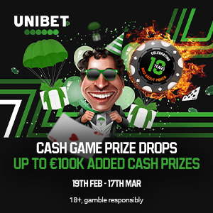 Unibet Poker: Win groot tijdens het 10-jarig jubileum