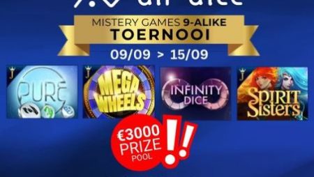 Le tournoi Air Dice Mystery Games – 9-alike touche à sa fin !