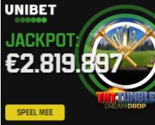 Jackpot op Unibet.be