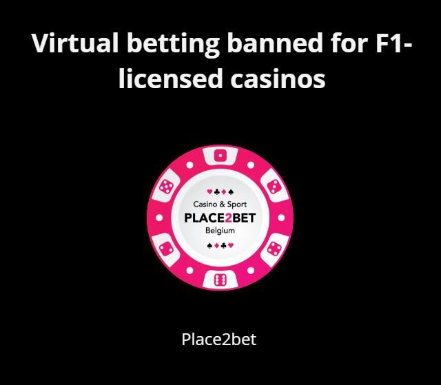 Virtual betting banned for F1-licensed casinos