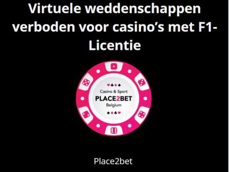 Virtuele weddenschappen verboden voor casino’s met F1-Licentie