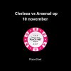 Confrontatie tussen Chelsea vs Arsenal op 10 november