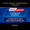 Price Boost op de tussenronde van Club Brugge in CL