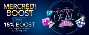 Mystery Deal boost du Mercredi